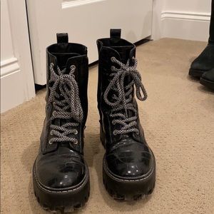 platform combat boots